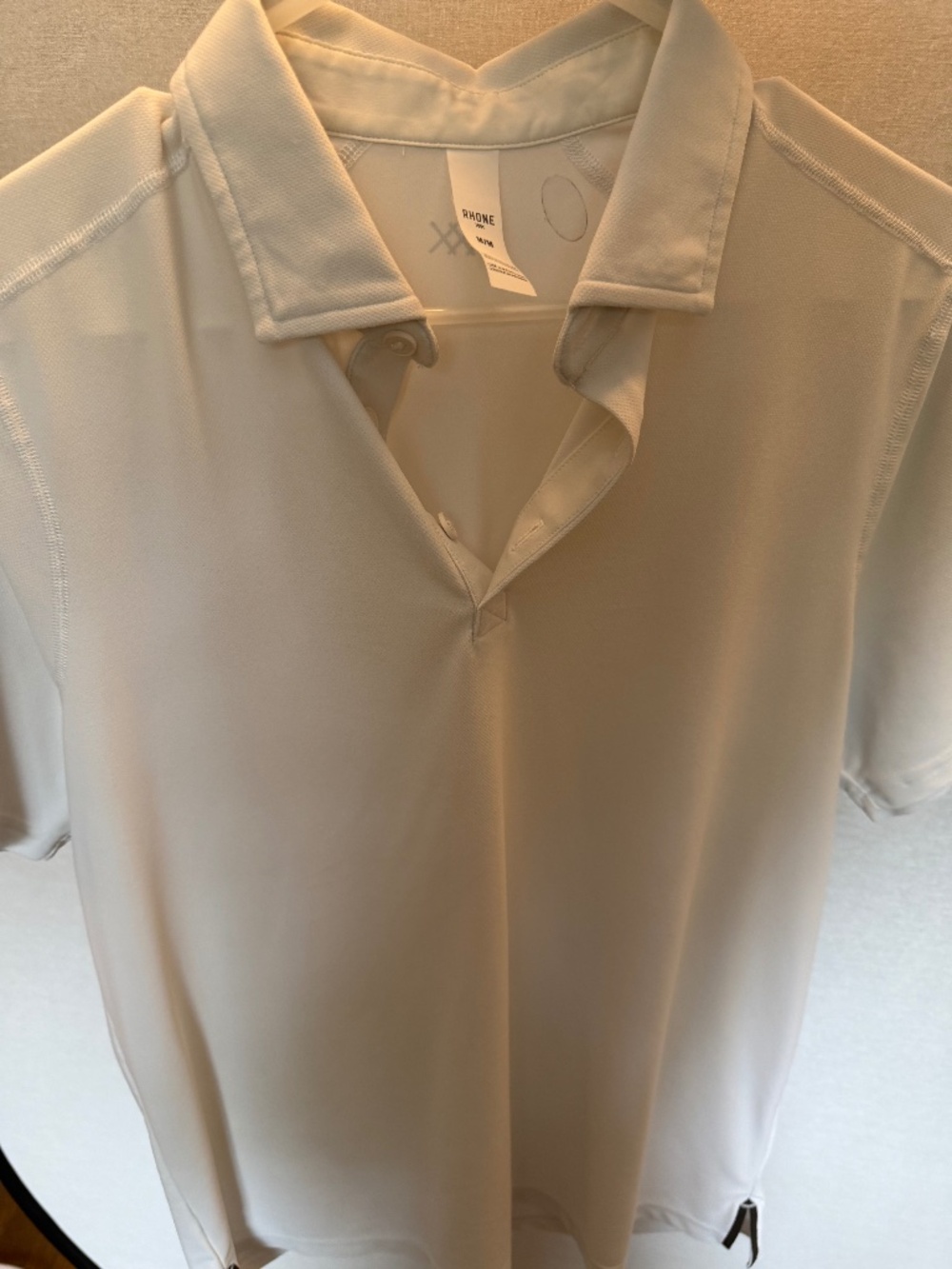 Rhone Men’s Performance Polo Shirt White Size Medium